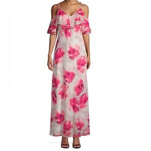 Calvin Klein Pink Floral Maxi Dress